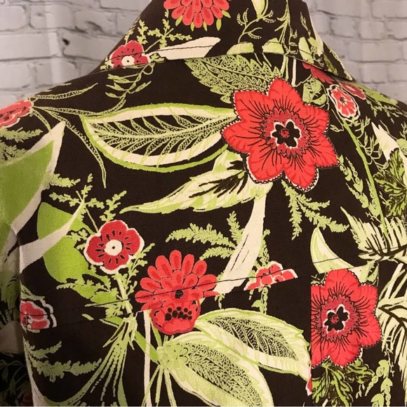 Cheryl Nash Windridge Vintage Floral Jacket Large - Picture 9 of 13